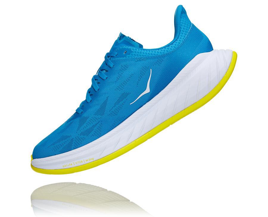 Zapatillas Running Hoka One One Hombre - Carbon X 2 - Azules/Blancas - ZFS624185